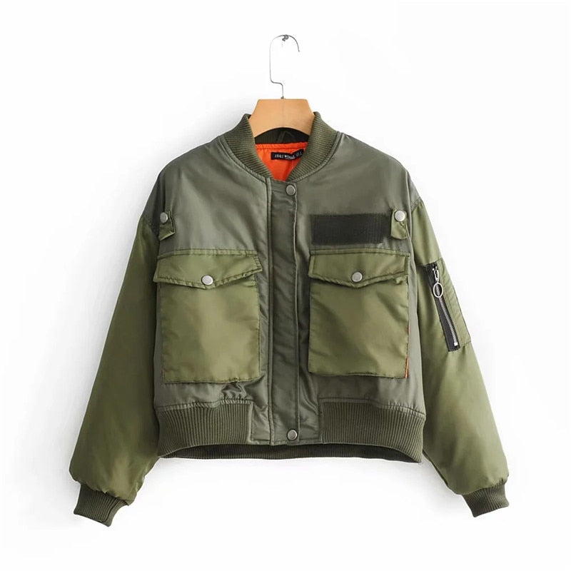 Army Green Bomber Jacket