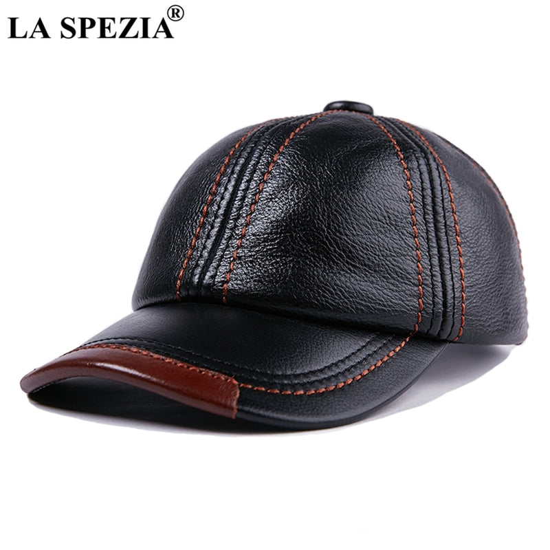 Genuine Leather Baseball Cap