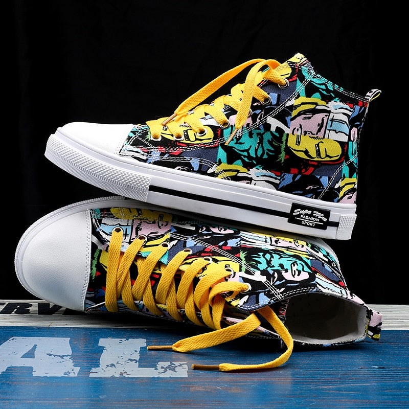 Super Cool Printed High Top Shoes