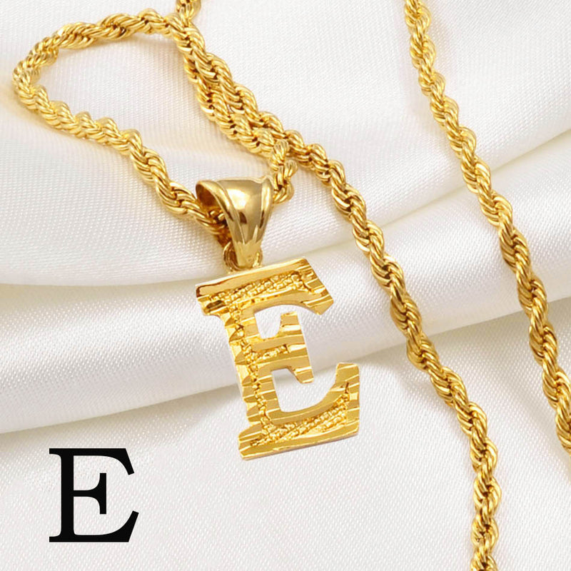 The Gold Rope Chain with Letters