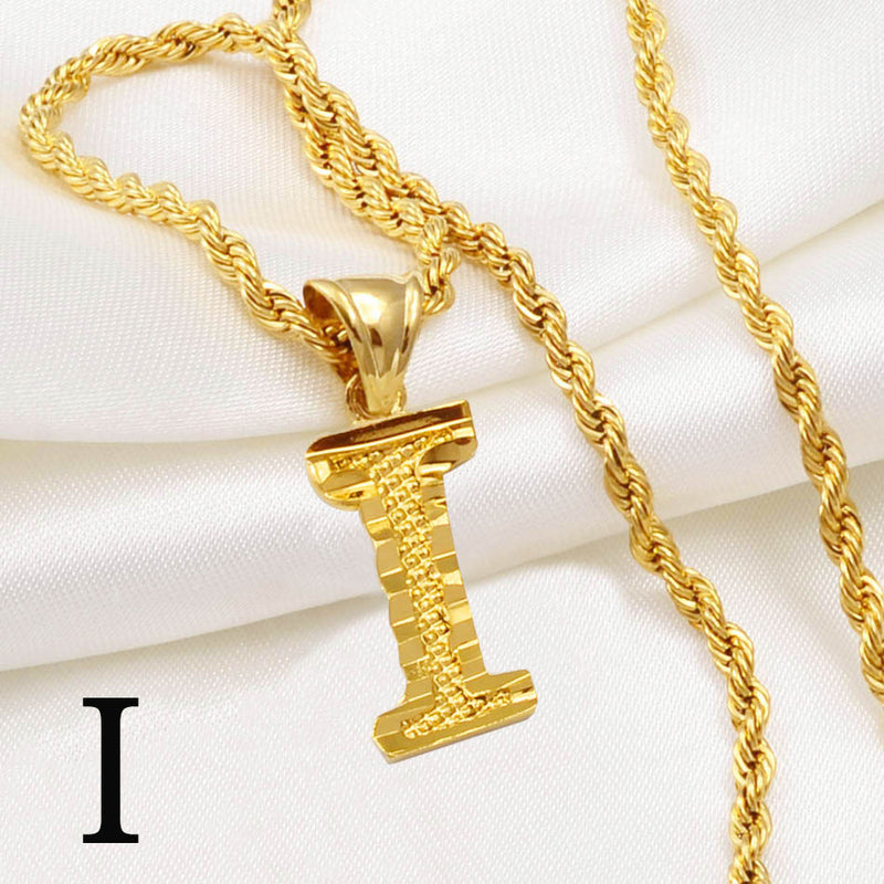 The Gold Rope Chain with Letters