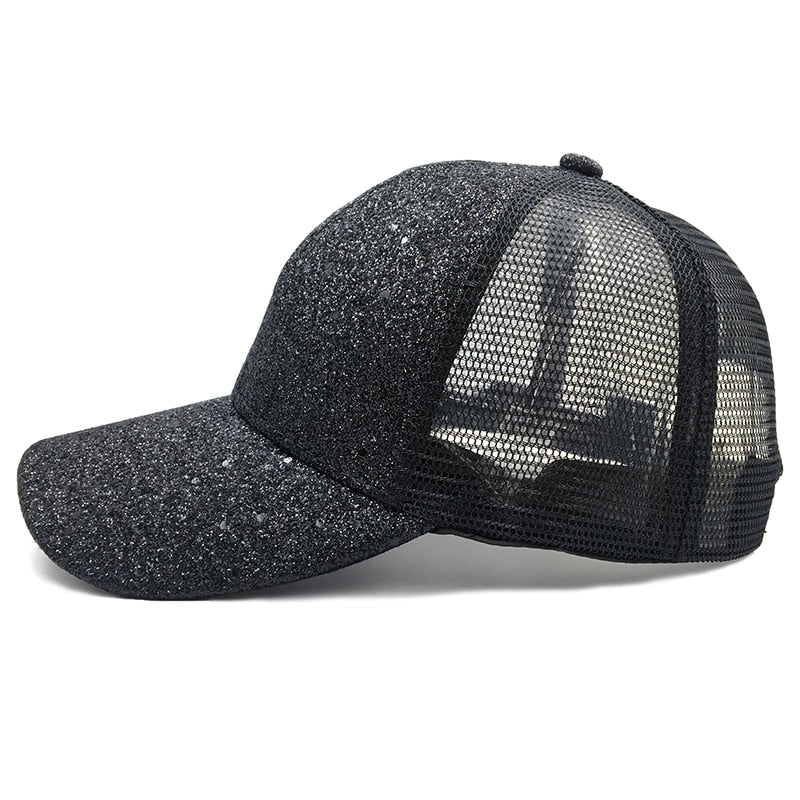 Adjustable Glitter Snapback