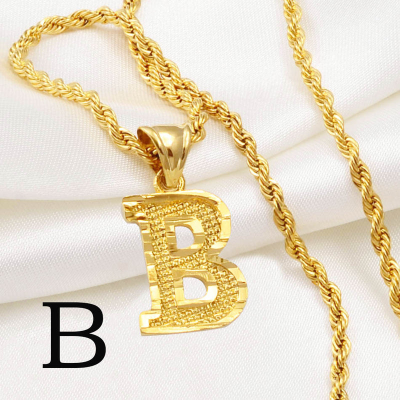 The Gold Rope Chain with Letters