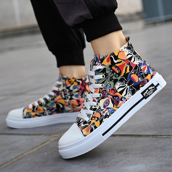 Super Cool Printed High Top Shoes