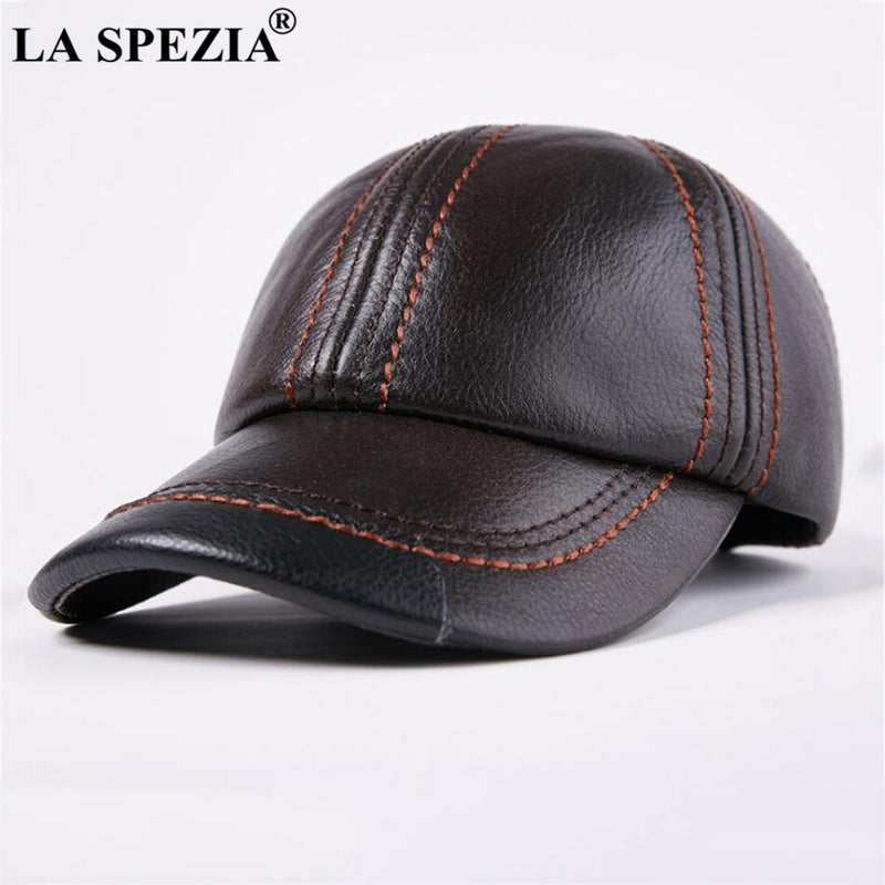 Genuine Leather Baseball Cap