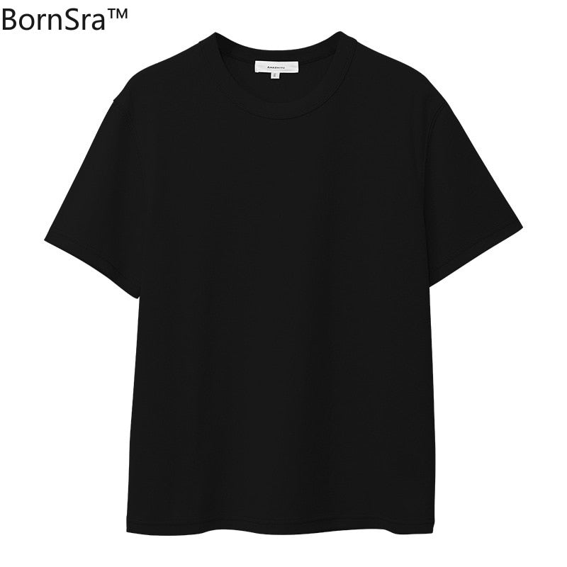 Loose and Versatile Basic Cotton T-Shirt