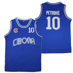 CIBONA 10 PETROVIC Basketball Jersey