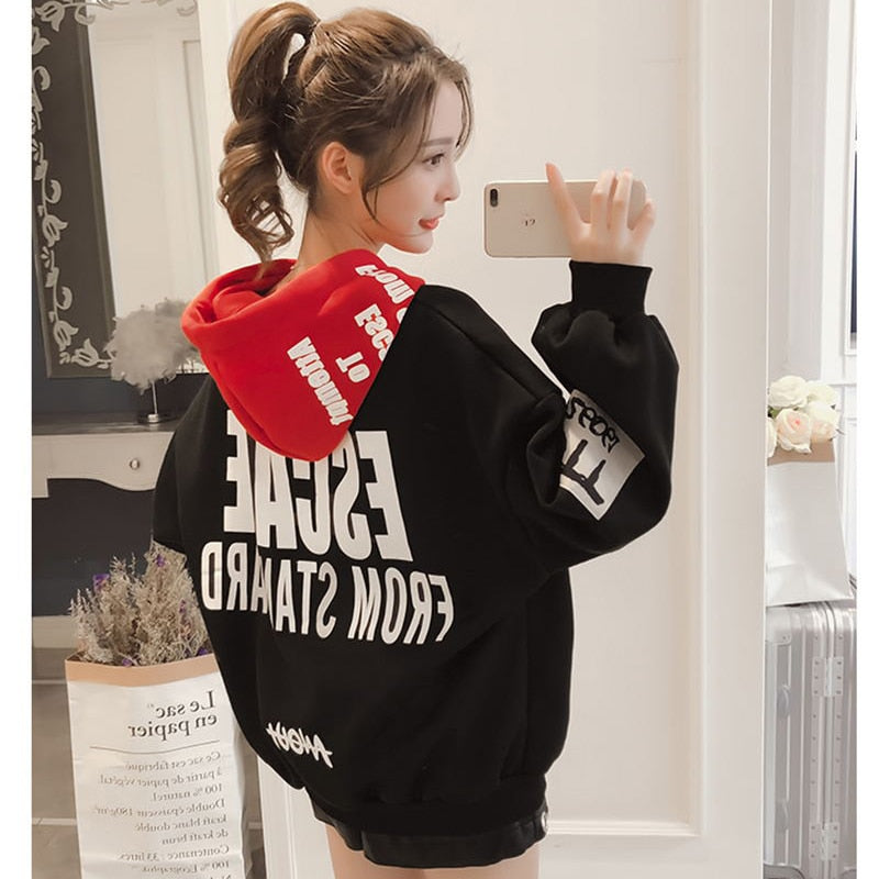 Letter Print Cool Hoodie