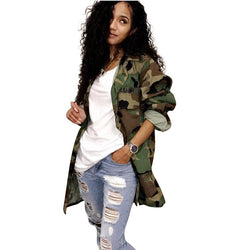 Green Camo Long Jacket