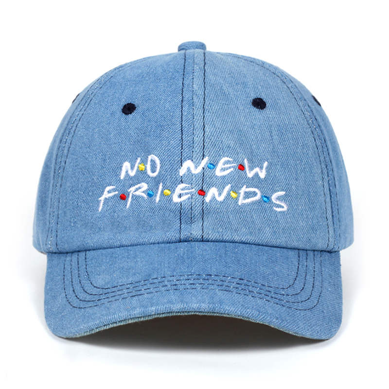 No New Friends Printed Snapback