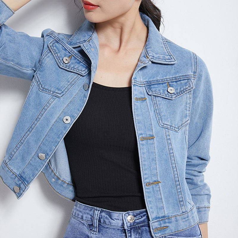 Candy Color Denim Jacket