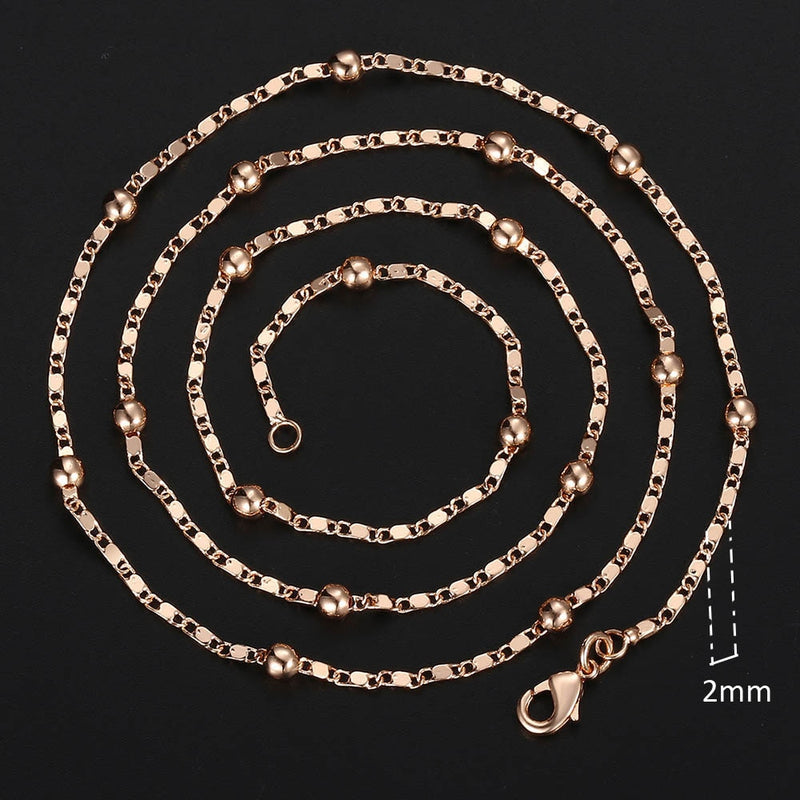 The Rose Gold Rope Chain