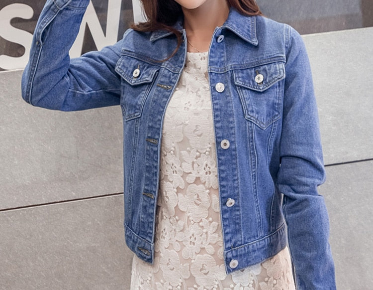 Candy Color Denim Jacket