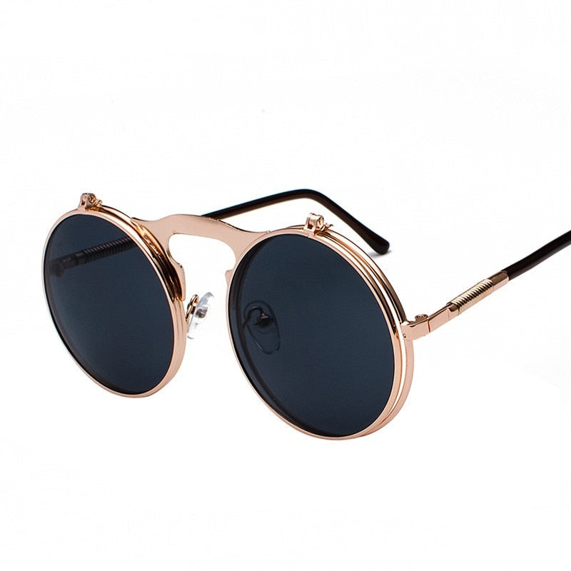 Gothic Steampunk Round Sunglasses