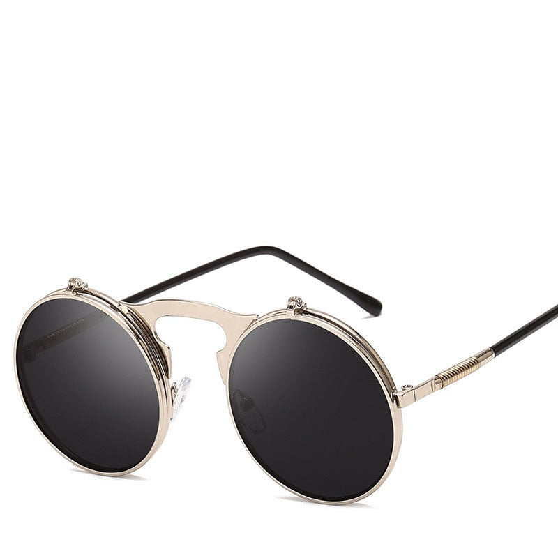 Gothic Steampunk Round Sunglasses