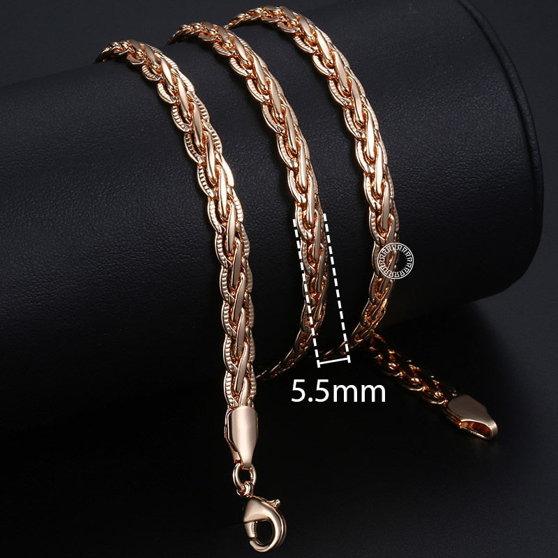 The Rose Gold Rope Chain