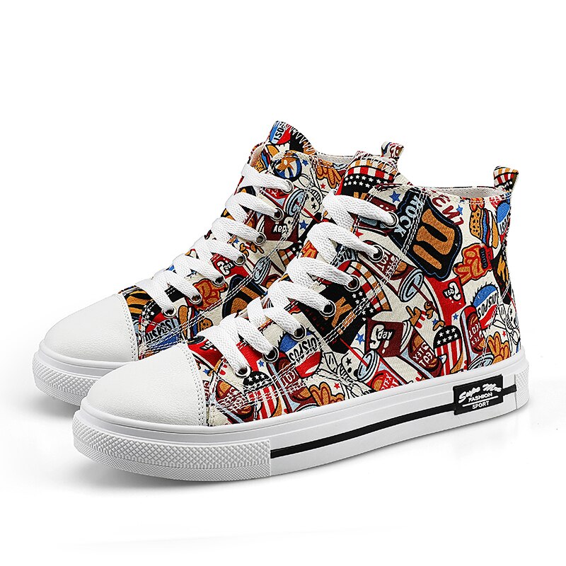 Super Cool Printed High Top Shoes