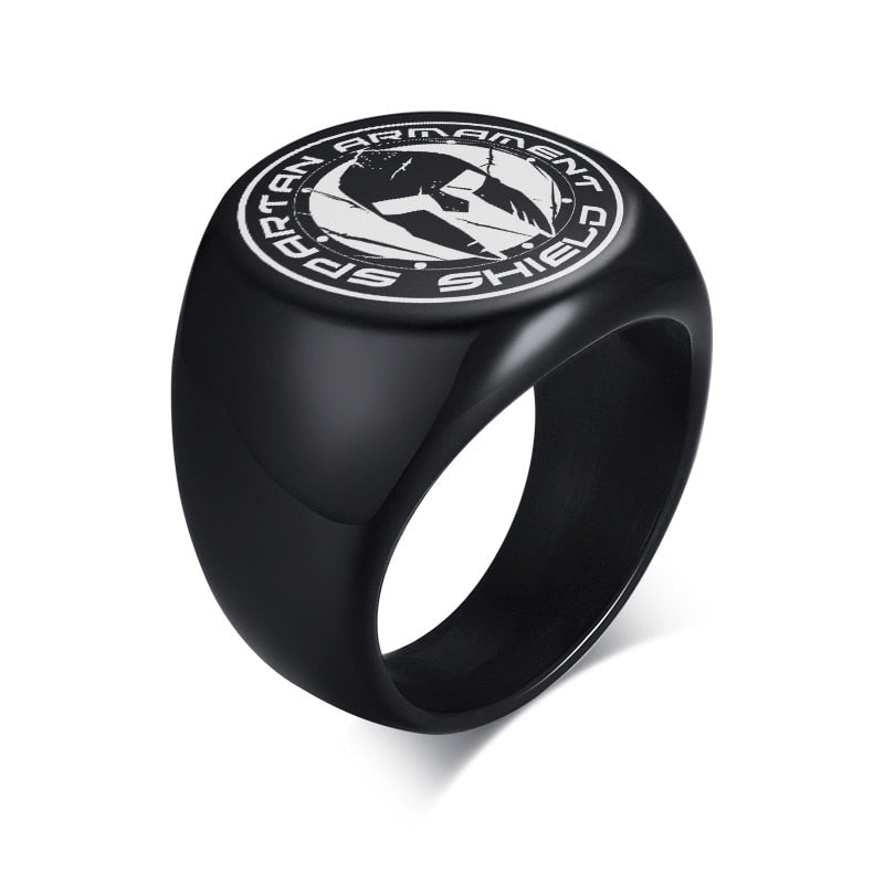 Neptune's Trident Medallion Signet Ring