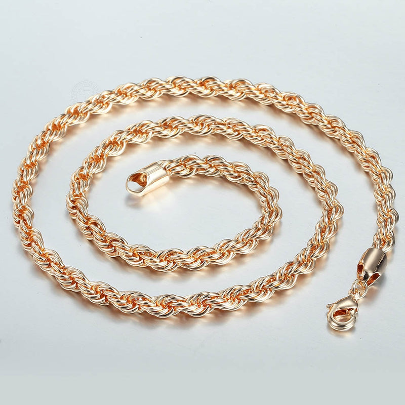 The Rose Gold Rope Chain