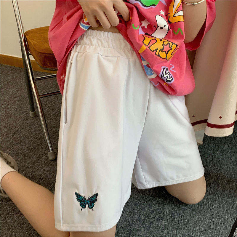 Embroidery Korean Style Shorts