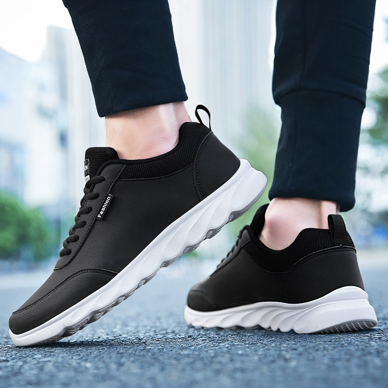 Lightweight Leather Sneakers