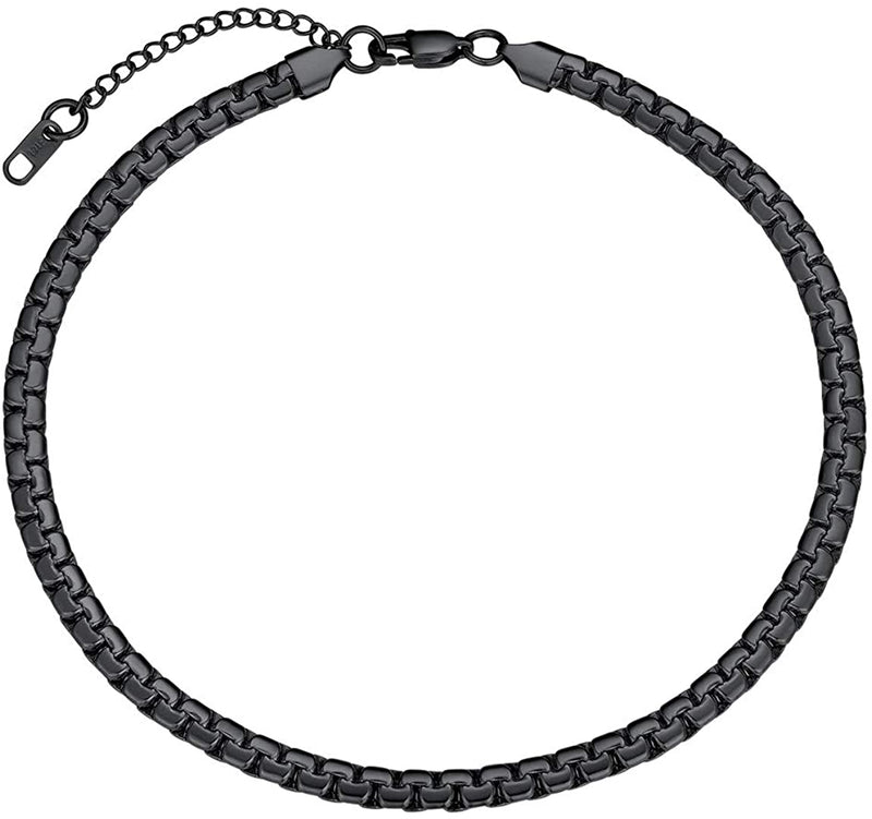 Flat Box Chain Stainless Steel Necklace