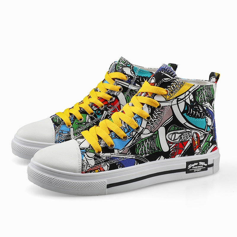 Super Cool Printed High Top Shoes