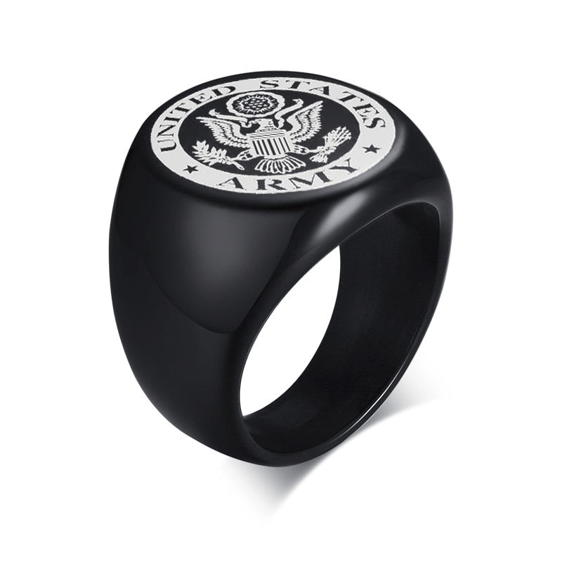 Neptune's Trident Medallion Signet Ring