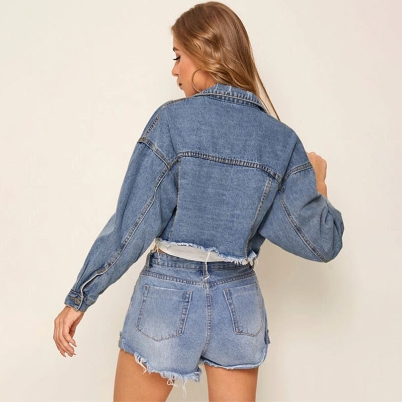 Cropped Denim Jacket