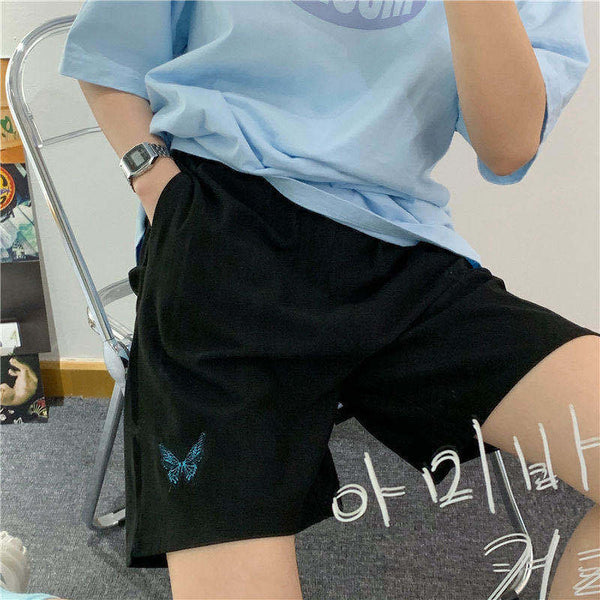 Embroidery Korean Style Shorts