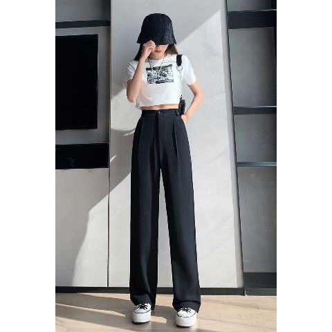 Chic White Wide Leg Pants