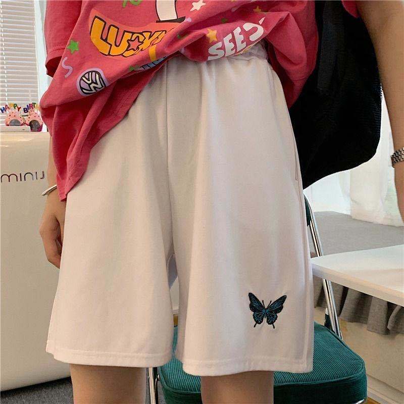 Embroidery Korean Style Shorts