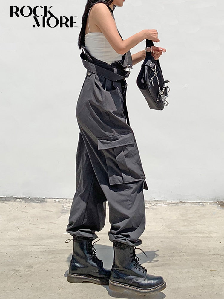 Black High Waist Cargo Pants