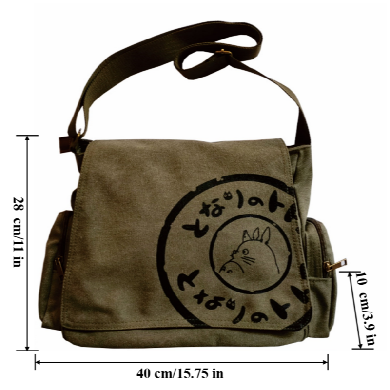 Casual Canvas Messenger Bag