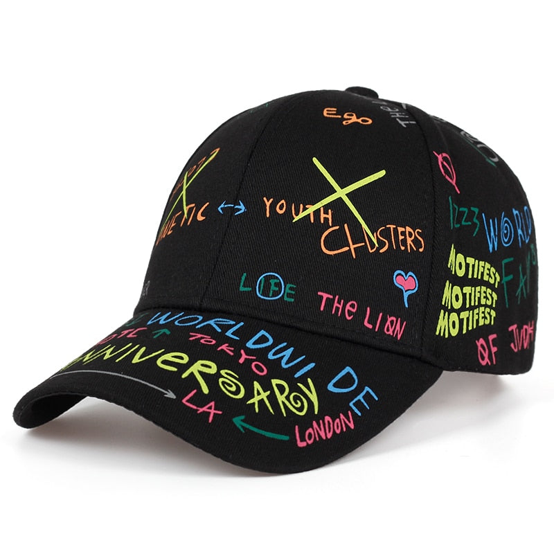 Graffiti Sun Baseball Cap