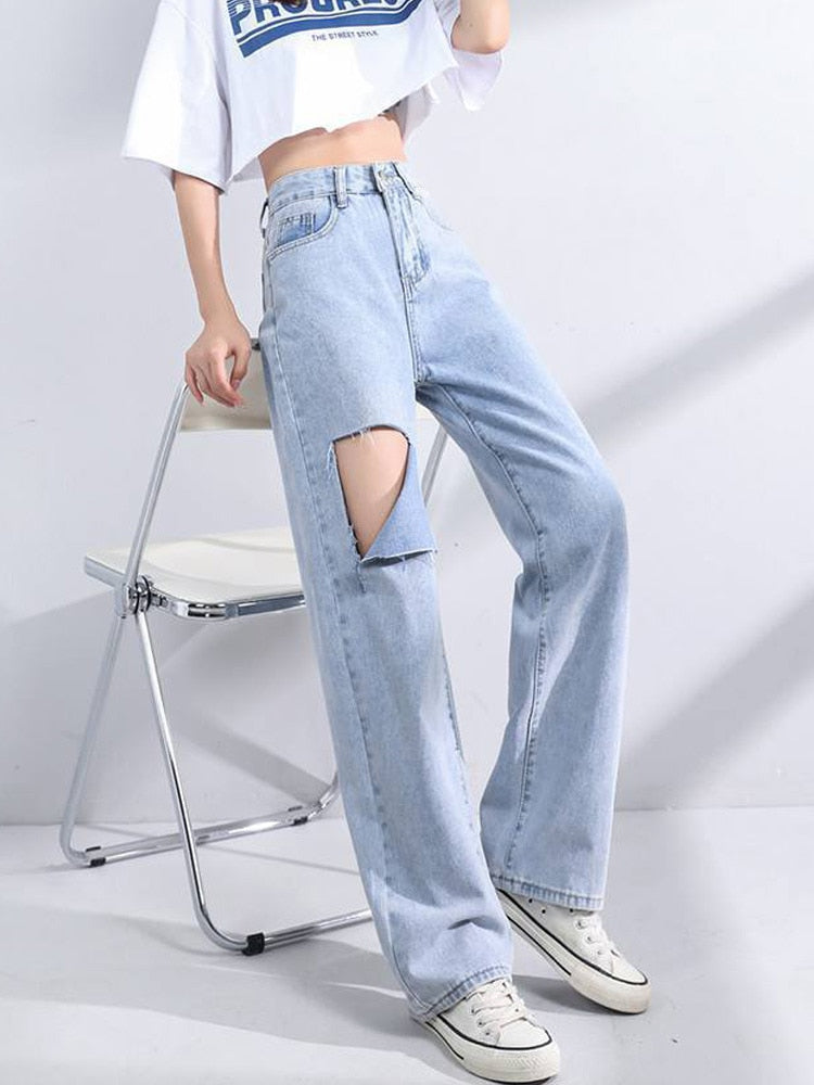 Cartoon Embroidery Loose Harem Pants