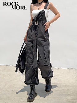 Black High Waist Cargo Pants