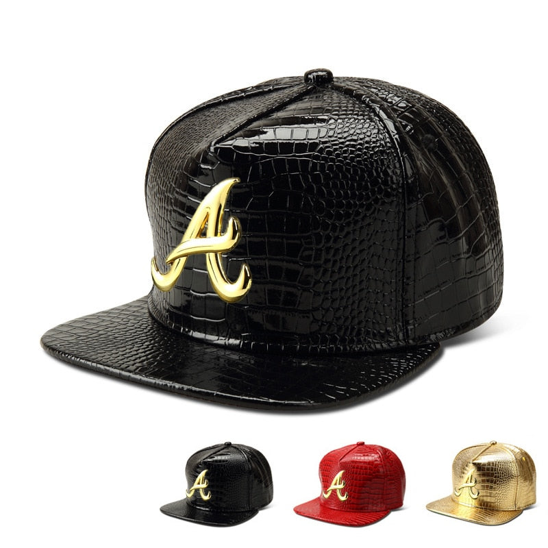 Crocodile Leather Cap