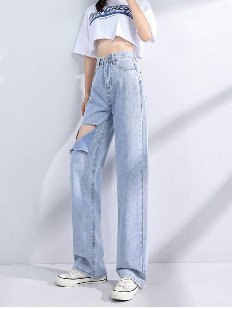 Cartoon Embroidery Loose Harem Pants