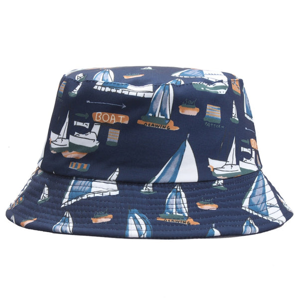 Cute Sailboat Bucket Hat