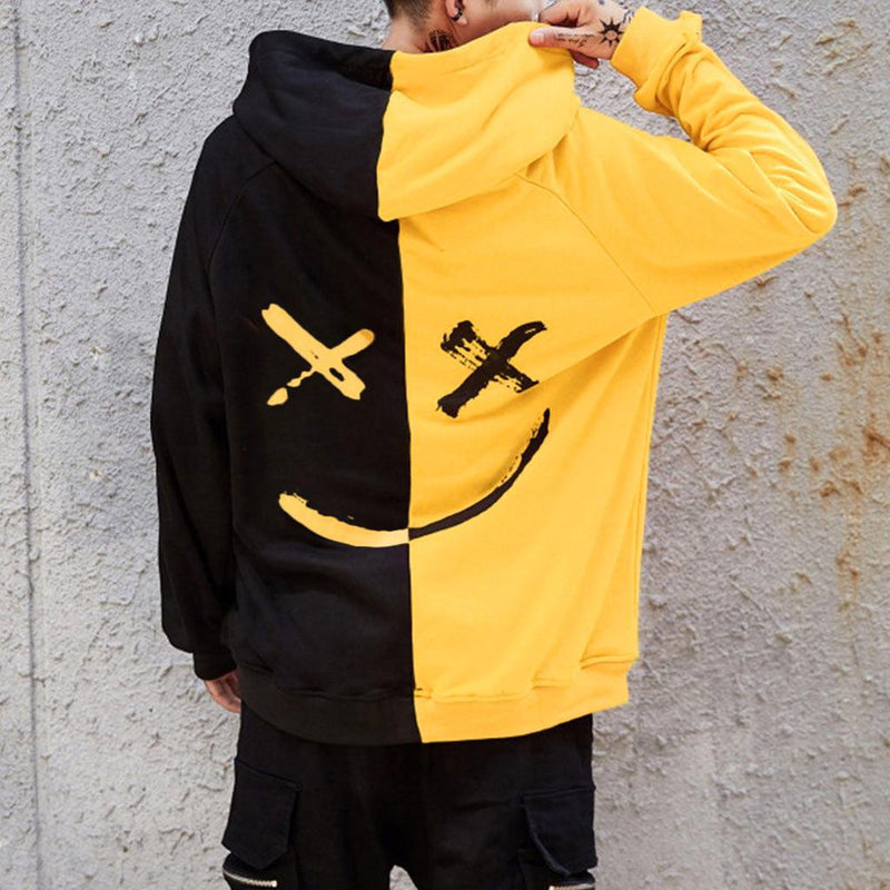 Oversized Patchwork Hoodie