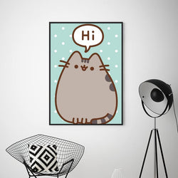 Cartoon P-Pusheens Cat  POSTER Prints Wall Pictures Living Room Home Decoration Small