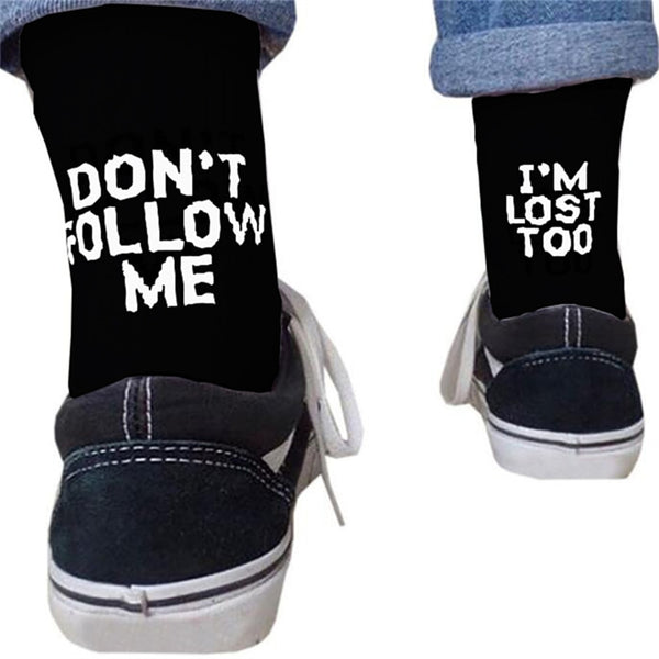 Funny Quote Printed Socks