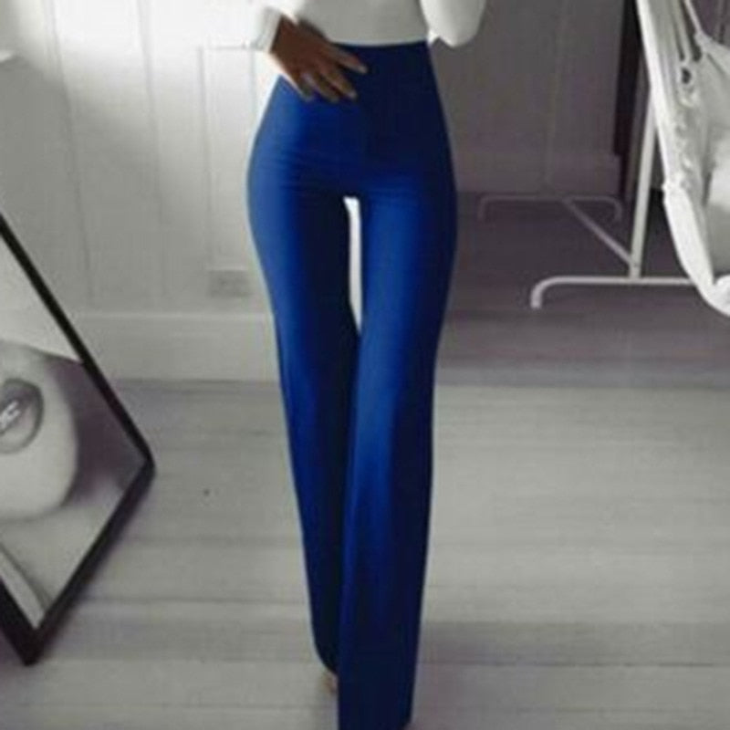 Elegant Black Vertical Striped Pants