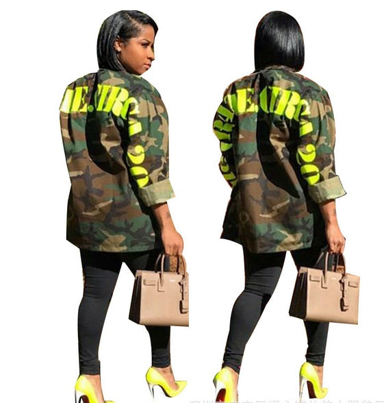 Camouflage Long Jacket