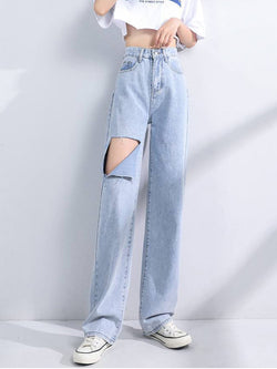 Cartoon Embroidery Loose Harem Pants