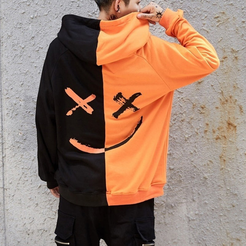 Oversized Patchwork Hoodie