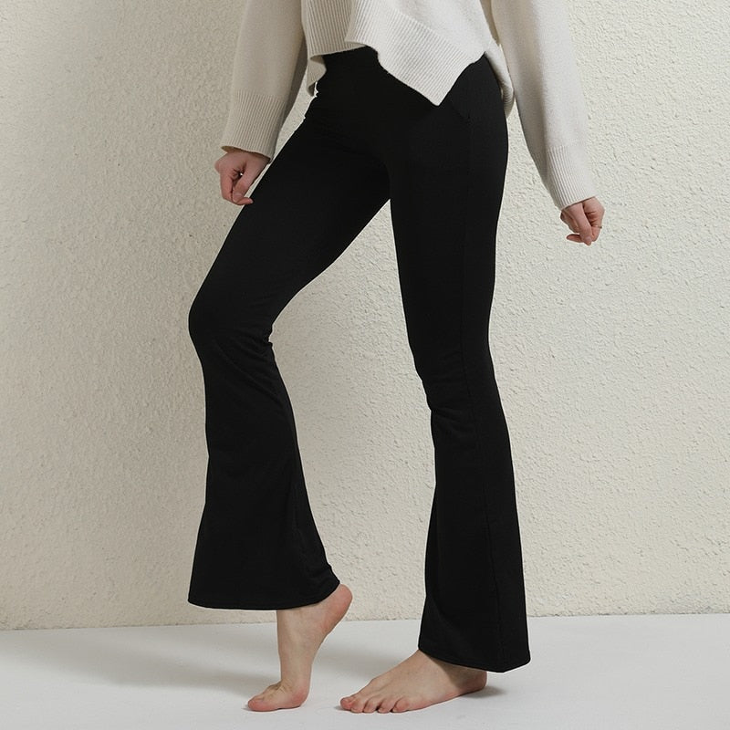 Elegant Black Vertical Striped Pants