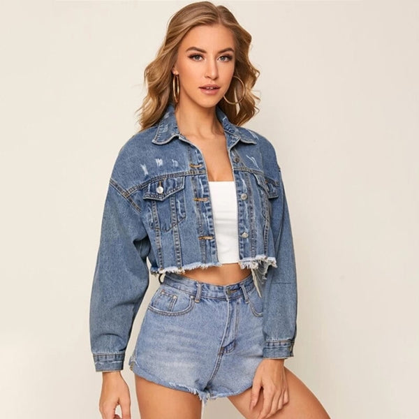 Cropped Denim Jacket