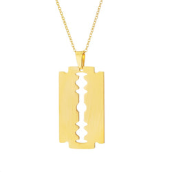 Chic Shaving Blade Pendant Necklace